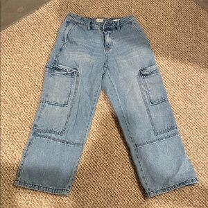 Wonderfly Blue Cargo Jeans